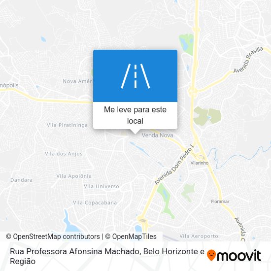 Rua Professora Afonsina Machado mapa