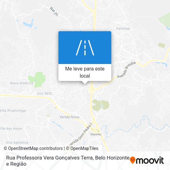 Rua Professora Vera Gonçalves Terra mapa