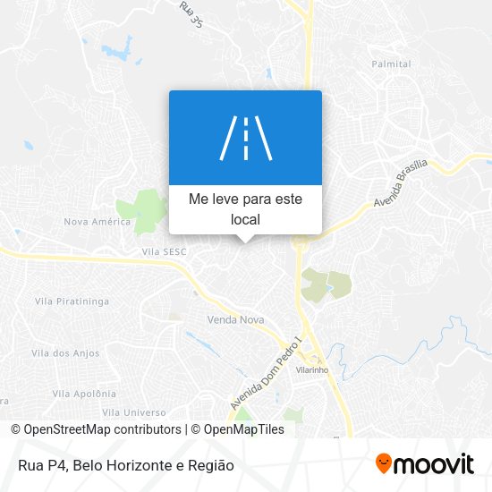 Rua P4 mapa