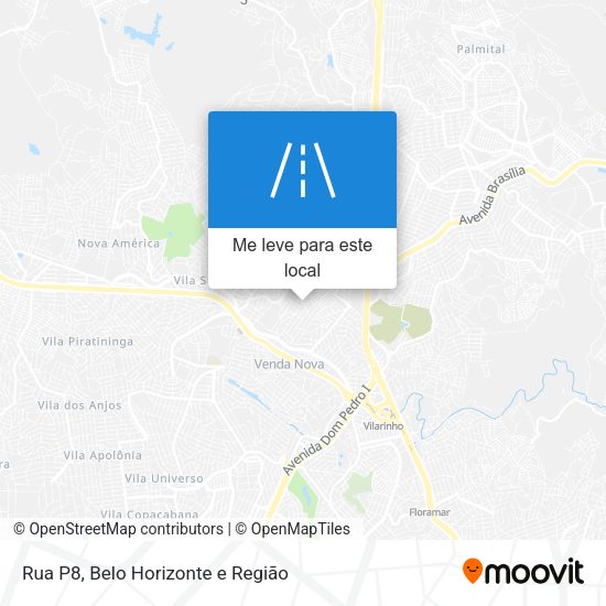 Rua P8 mapa