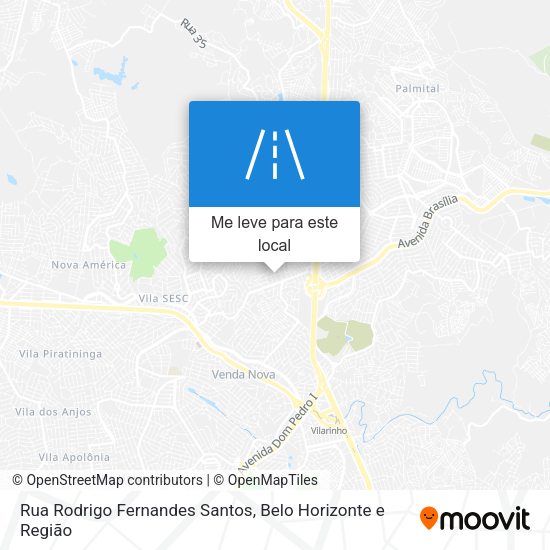 Rua Rodrigo Fernandes Santos mapa