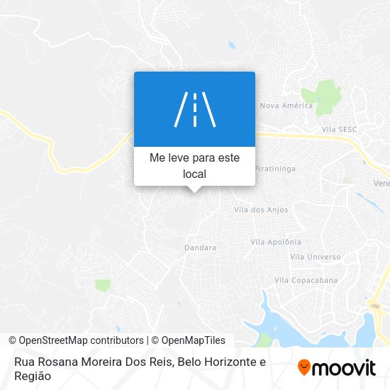 Rua Rosana Moreira Dos Reis mapa