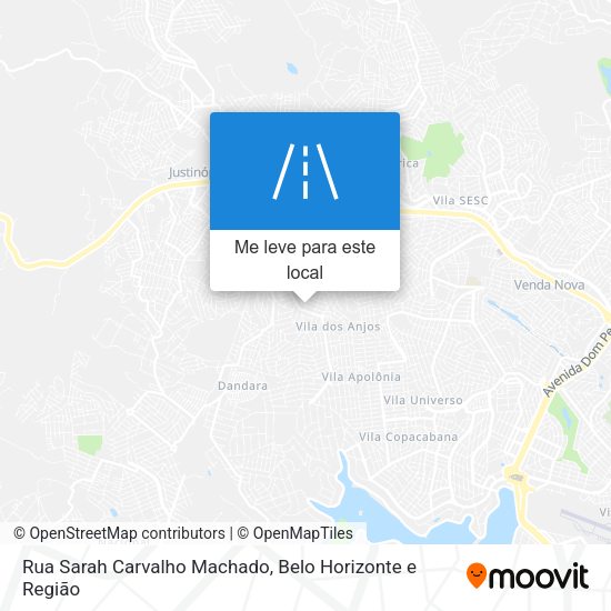 Rua Sarah Carvalho Machado mapa