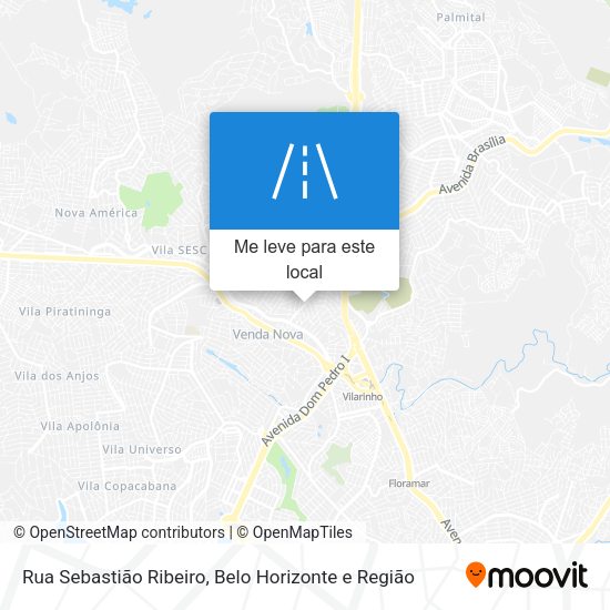 Rua Sebastião Ribeiro mapa