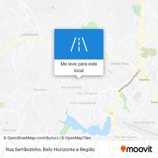 Rua Sertãozinho mapa