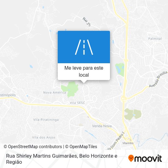 Rua Shirley Martins Guimarães mapa