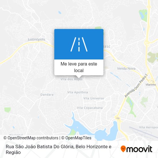 Rua São João Batista Do Glória mapa