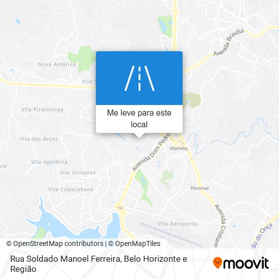 Rua Soldado Manoel Ferreira mapa