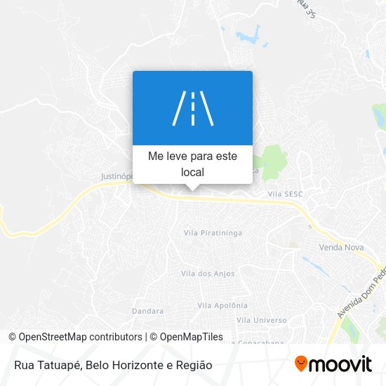 Rua Tatuapé mapa