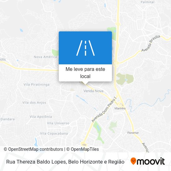 Rua Thereza Baldo Lopes mapa