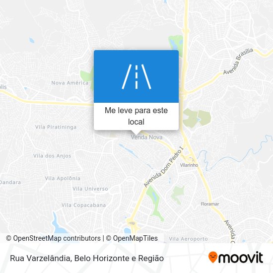 Rua Varzelândia mapa