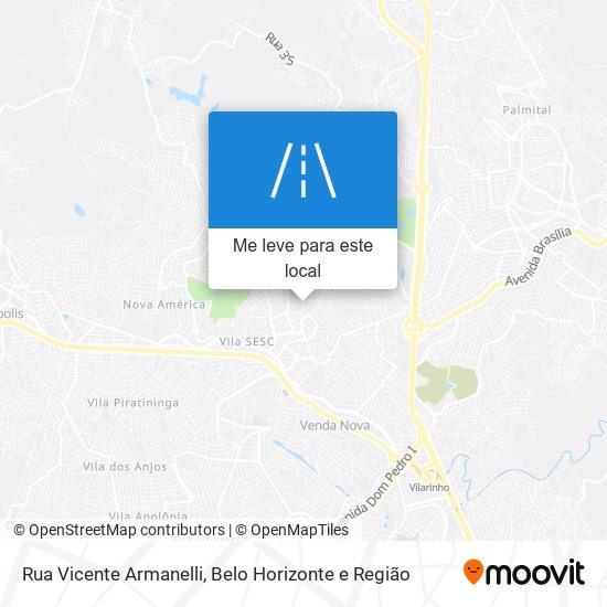 Rua Vicente Armanelli mapa