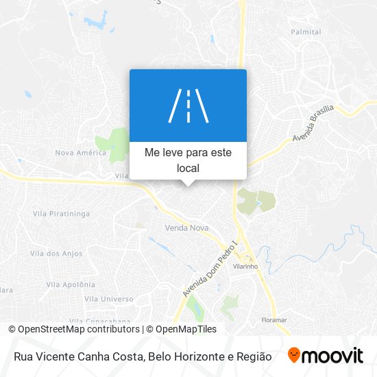 Rua Vicente Canha Costa mapa