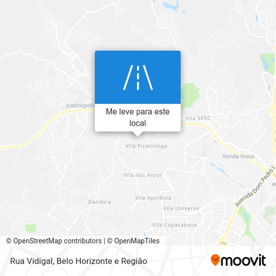 Rua Vidigal mapa