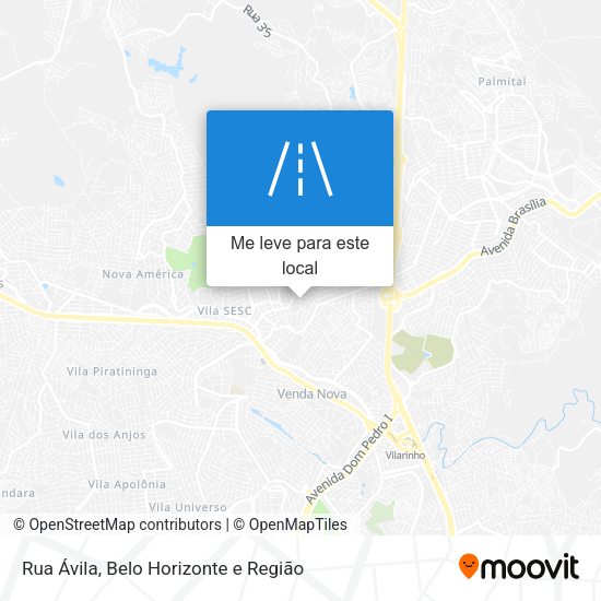 Rua Ávila mapa