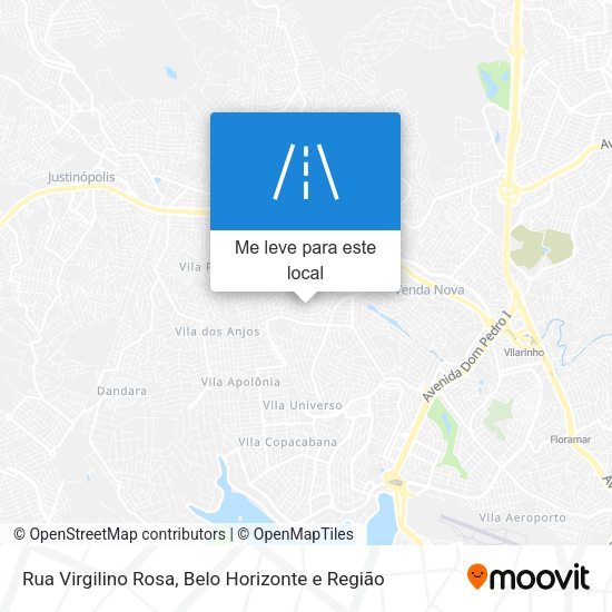 Rua Virgilino Rosa mapa