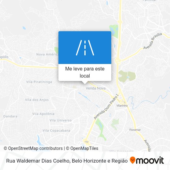 Rua Waldemar Dias Coelho mapa