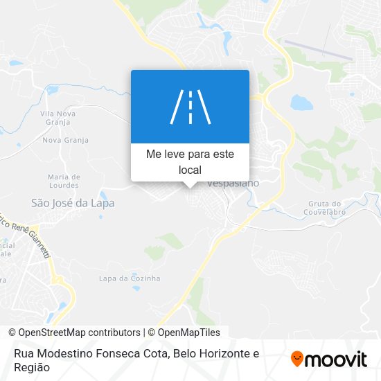 Rua Modestino Fonseca Cota mapa