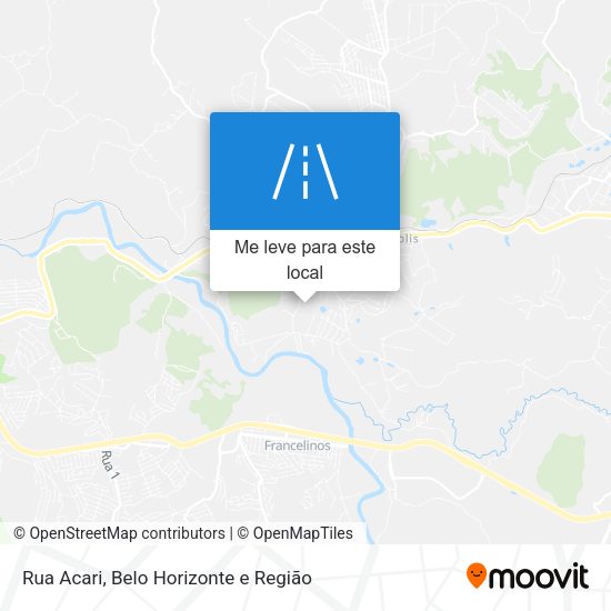 Rua Acari mapa