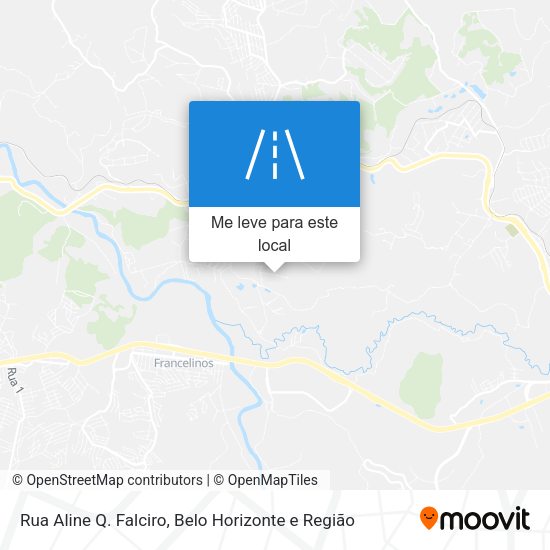 Rua Aline Q. Falciro mapa