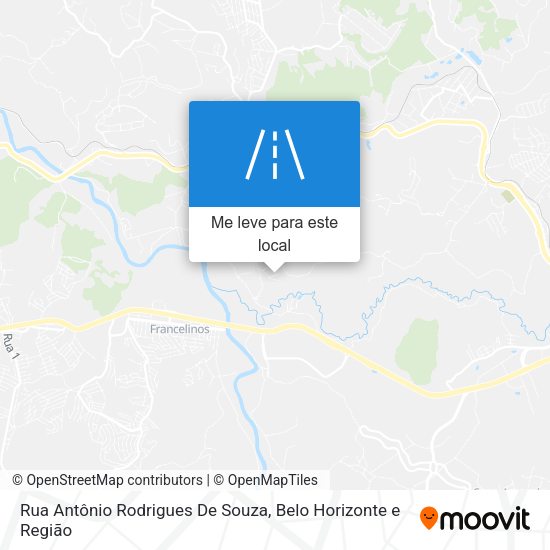 Rua Antônio Rodrigues De Souza mapa