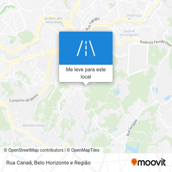 Rua Canaã mapa