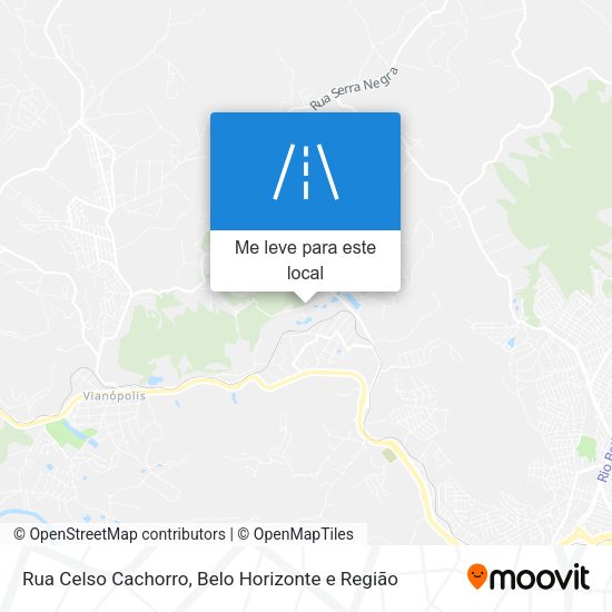 Rua Celso Cachorro mapa