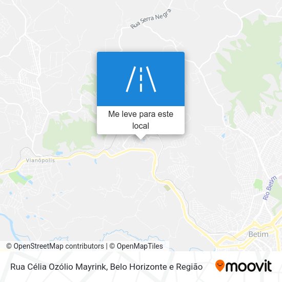 Rua Célia Ozólio Mayrink mapa