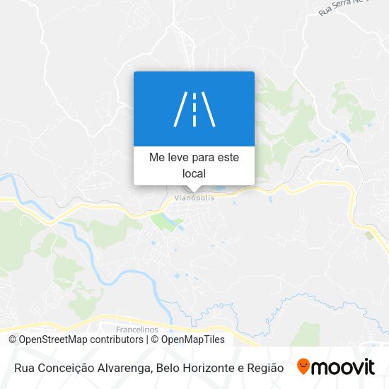 Rua Conceição Alvarenga mapa