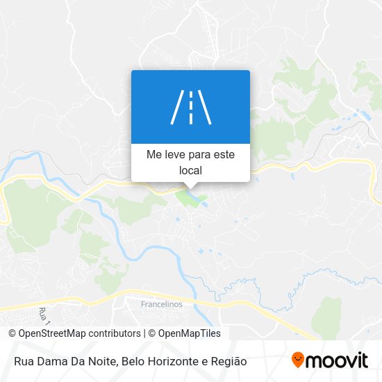 Rua Dama Da Noite mapa