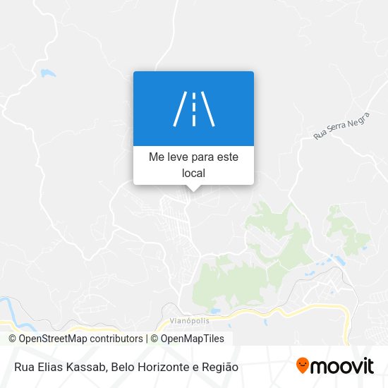 Rua Elias Kassab mapa
