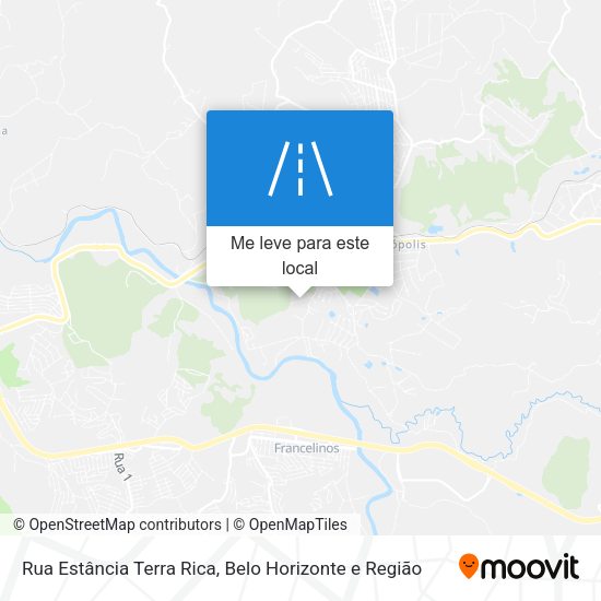 Rua Estância Terra Rica mapa