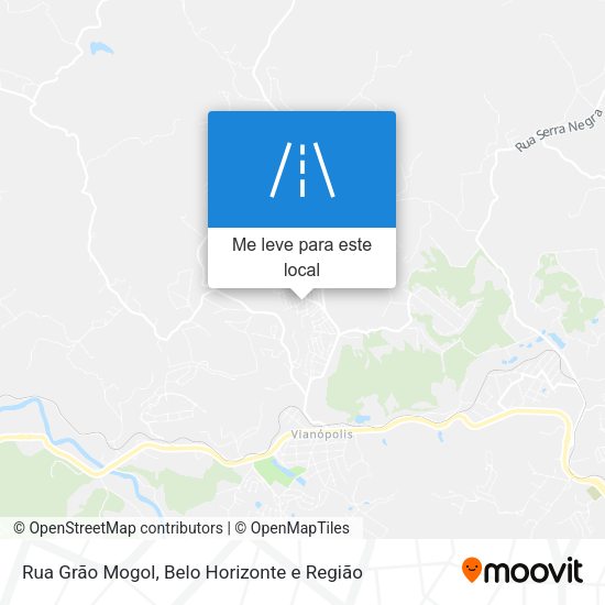 Rua Grão Mogol mapa