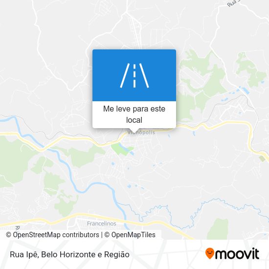 Rua Ipê mapa