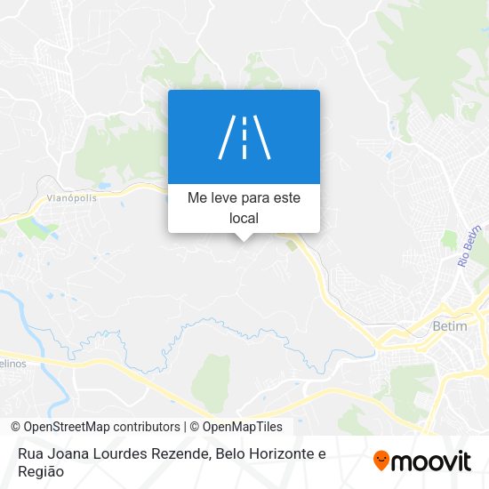 Rua Joana Lourdes Rezende mapa