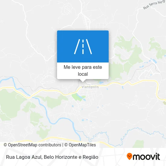Rua Lagoa Azul mapa