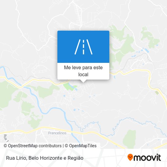 Rua Lírio mapa