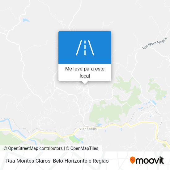 Rua Montes Claros mapa