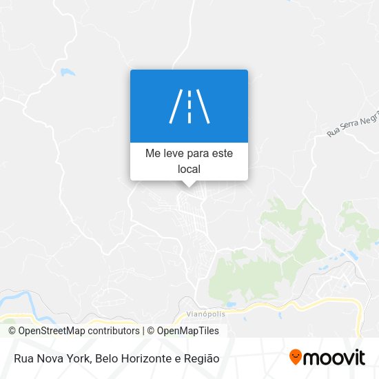 Rua Nova York mapa