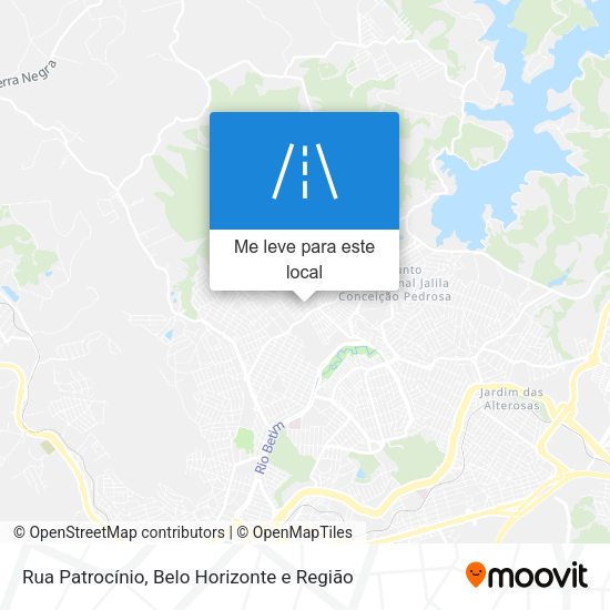 Rua Patrocínio mapa