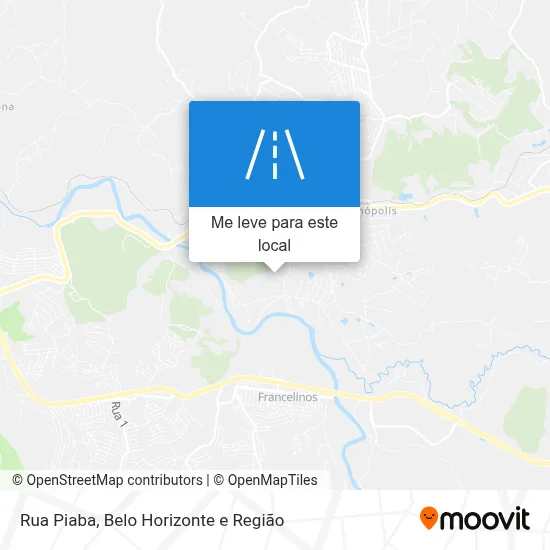 Rua Piaba mapa