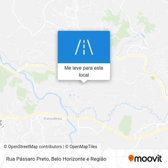 Rua Pássaro Preto mapa