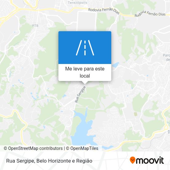 Rua Sergipe mapa