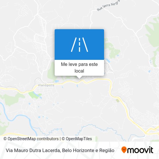 Via Mauro Dutra Lacerda mapa