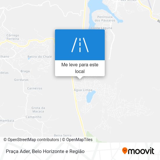 Praça Ader mapa