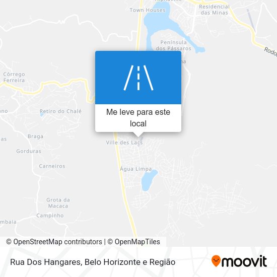 Rua Dos Hangares mapa