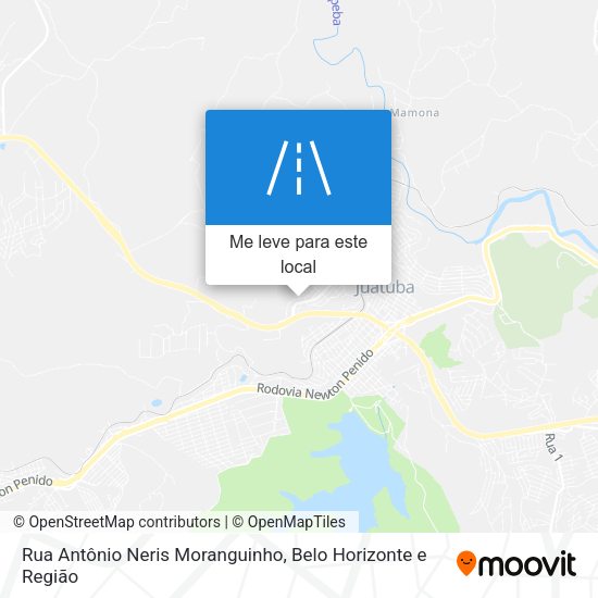 Rua Antônio Neris Moranguinho mapa