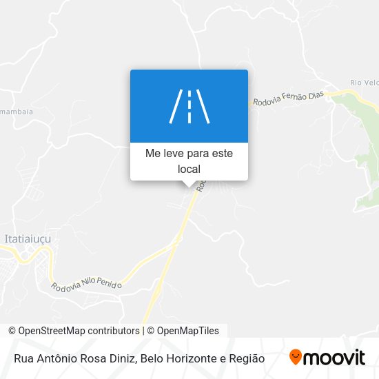 Rua Antônio Rosa Diniz mapa