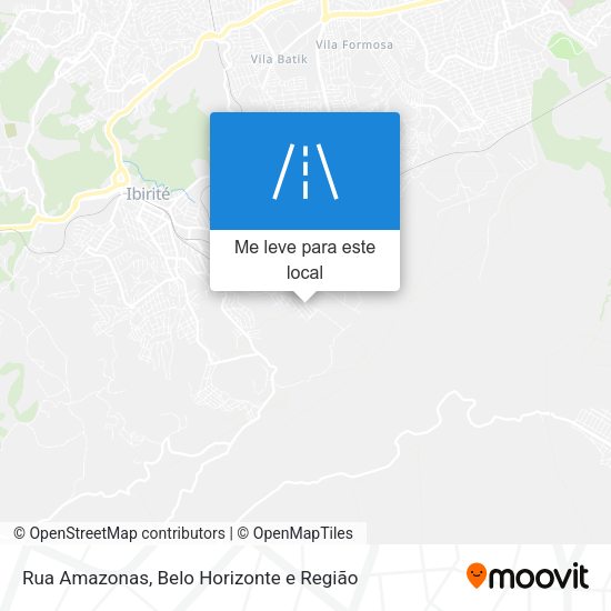 Rua Amazonas mapa