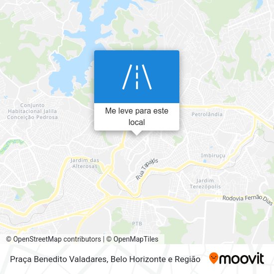Praça Benedito Valadares mapa
